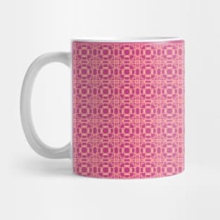 looping hearts pattern 2 on pink Mug